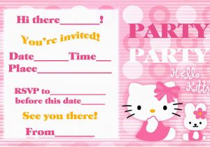 Birthday Invite Pictures Hello Kitty Birthday Invitation Bagvania Free Printable