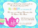 Birthday Invite Wordings Tea Party Invitation Wording Tea Party Invitation Wording