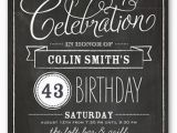 Birthday Invites for Adults Chalkboard Wishes Surprise Birthday Invitation Shutterfly