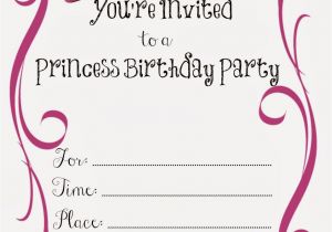 Birthday Invites Free Printable Free Printable Princess Birthday Party Invitations Free
