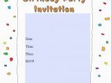 Birthday Invites Templates Free Online 50 Printable Birthday Invitation Templates Sample Templates