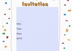 Birthday Invites Templates Free Online 50 Printable Birthday Invitation Templates Sample Templates