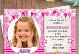 Birthday Invites with Photo 10 Personalised Girls Birthday Party Photo Invitations