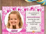 Birthday Invites with Photo 10 Personalised Girls Birthday Party Photo Invitations