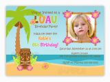 Birthday Invites with Photo Birthday Invites Luau Birthday Invitations Free Printable