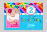 Birthday Invites with Photo Rainbow Birthday Invitation Rainbow Kids Birthday Invite 1st