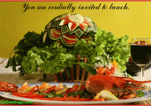 Birthday Lunch Invitation to Colleagues Join Us for Lunch Free Business Ecards Greeting Cards