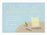 Birthday Lunch Invite Birthday Luncheon Lemonade Pitcher Invitation Zazzle