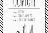 Birthday Lunch Invite Simple but Elegant Lunch Invitation Made by Me