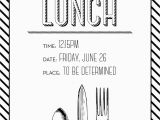 Birthday Lunch Invite Simple but Elegant Lunch Invitation Made by Me