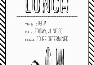 Birthday Lunch Invite Simple but Elegant Lunch Invitation Made by Me