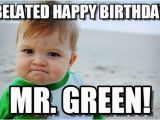 Birthday Meme for Kids Belated Happy Birthday Success Kid original Meme On Memegen
