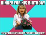 Birthday Meme for son asks son to Go Out to Dinner for His Birthday then