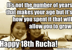 Birthday Memes 18 Happy 18th Birthday Rucha P