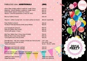 Birthday Party Decoration Packages event Planner Manager Dinner Family Day Management Kids