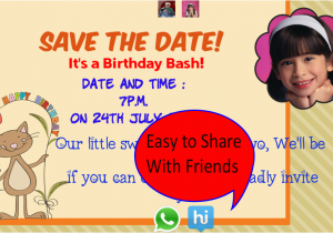 Birthday Party Invitation Apps Birthday Invitation with Photo android Apps On Google Play