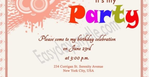 Birthday Party Invitation Message for Adults Adult Birthday Invitation Wording Template Resume Builder