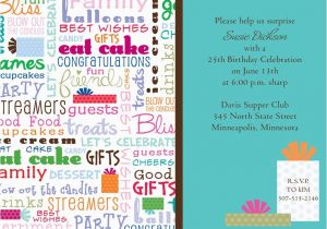 Birthday Party Invitation Message for Adults Funny Birthday Invitation