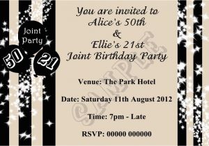 Birthday Party Invitation Message for Adults Party Invitations Simple Design Joint Birthday Party