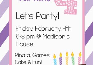 Birthday Party Invitation Templates Free Free Printable Birthday Invitation Templates