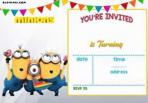 Birthday Party Invitation Templates Free Free Printable Minion Birthday Party Invitations Ideas