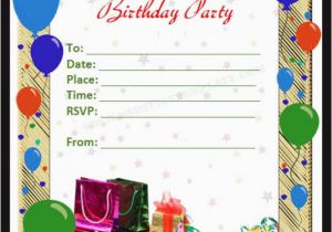Birthday Party Invitation Templates Word 50 Printable Birthday Invitation Templates Sample Templates