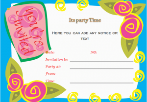 Birthday Party Invitation Templates Word Birthday Party Invitations Microsoft Word Templates