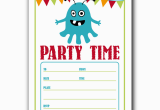Birthday Party Invitation Templates Word Free Birthday Party Invitation Templates for Word