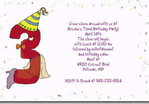 Birthday Party Invitation Wording for 3 Year Old 3 Year Old Birthday Invitation Wording Dolanpedia