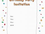 Birthday Party Invitations Free Templates 43 Free Birthday Party Invitation Templates Free
