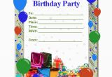 Birthday Party Invitations Free Templates Free Birthday Party Invitation Templates Party