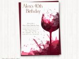 Birthday Party Invites for Adults Wine Birthday Invitations Adult Birthday Wine Tasting Adult