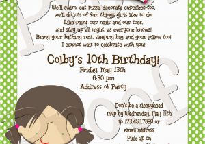 Birthday Party Poems for Invitations Cute Sleepover Poem Ava 39 S 10th Birthday Pinterest