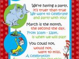 Birthday Party Poems for Invitations Dr Seuss Invitation for Second Birthday Birthdays