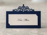 Birthday Place Card Holders 24 Pcs Blue Paper Table Number Card Name Card Place Card