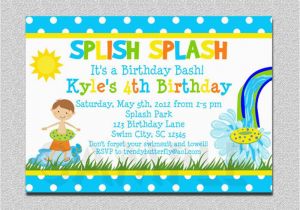Birthday Pool Party Invitation Wording 18 Birthday Invitations for Kids Free Sample Templates