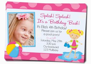 Birthday Pool Party Invitation Wording Birthday Pool Party Invitation Wording Best Party Ideas