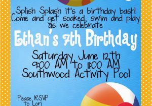 Birthday Pool Party Invitation Wording Kid Pool Party Invitation Wording Backyard Design Ideas
