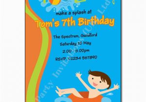 Birthday Pool Party Invitation Wording Pool Party Birthday Invitation