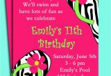 Birthday Pool Party Invitation Wording Pool Party Birthday Invitation Wording Best Party Ideas