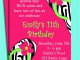 Birthday Pool Party Invitation Wording Pool Party Birthday Invitation Wording Best Party Ideas