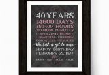 Birthday Present for 40 Years Old Man 40th Birthday Decoration 40th Birthday Gifts for Women Men