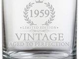 Birthday Present for 60 Years Old Man 11 Oz Vintage 1959 Whiskey Glass 60th Birthday Gifts