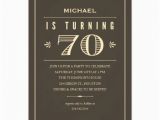Birthday Present for 70 Man 70th Birthday Invitations for Men Zazzle