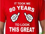 Birthday Present for 80 Year Old Man 80th Birthday Tshirt 80th Birthday Shirt Mens 80th Birthday
