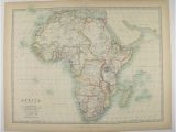 Birthday Present for Him In south Africa 1905 Antique Africa Map 1905 Johnston Map Africa African