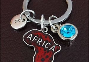 Birthday Present for Him In south Africa Amazon Com Africa Keychain Africa Charm Africa Pendant