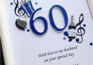 Birthday Present for Husband 60th 60th Birthday Card for Men Dad Husband son Personalised