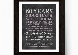Birthday Present for Husband 60th 60th Birthday Decoration 60th Birthday Gifts for Women