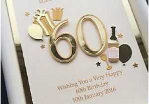 Birthday Present for Husband 60th Personalised 60th Birthday Card Husband Dad Grandad